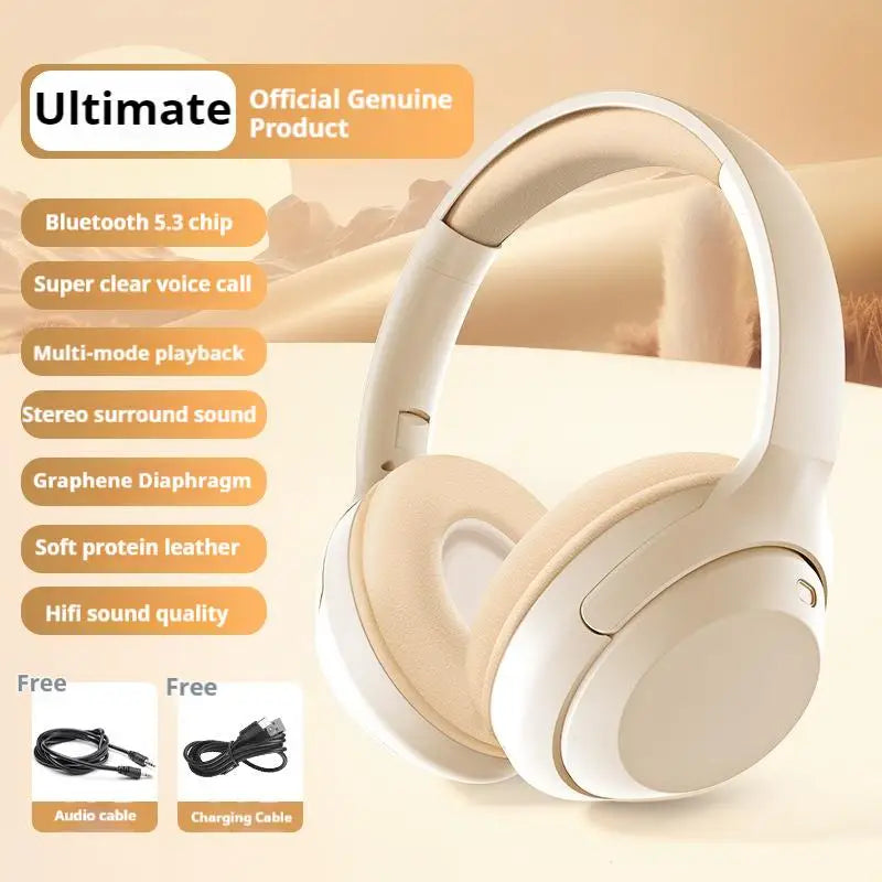 Gaming Wireless Bluetooth Headphones 360° Surround Sound Deep Bass Headsets Noise Reduction Sports Gamer Earphones With HD Mic