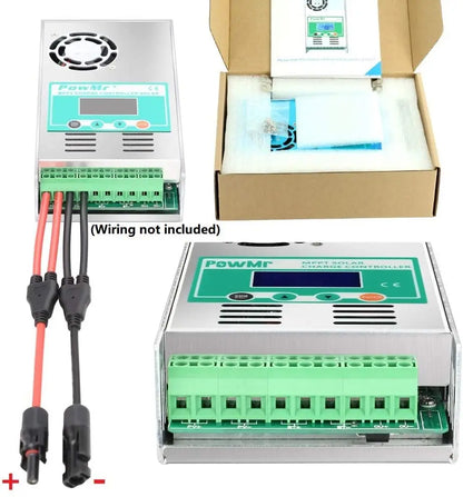 PowMr MPPT 60A Solar Charge Controller 12V 24V 36V 48V Auto Max PV 160VDC For Lead Acid Lithium Battery