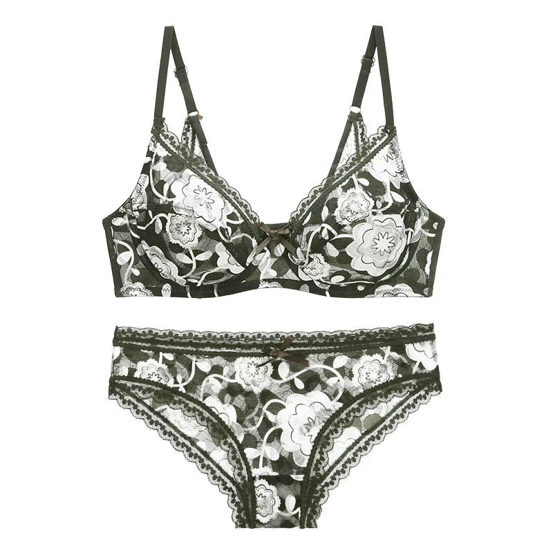 2022 New Sexy Bra Sets For Womens 34/75 36/80 38/85 40/90 42/95 BCDE Cup Large Size Lingerie Embroidery Push Up Ladies Underwear
