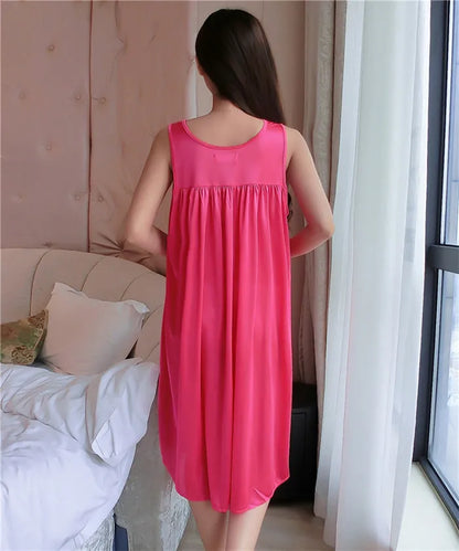 Hot Women Night Gowns Sleepwear Nightwear Long Sleeping Dress Luxury Nightgown Women Casual Night Dress Ladies Home Dressing Z79