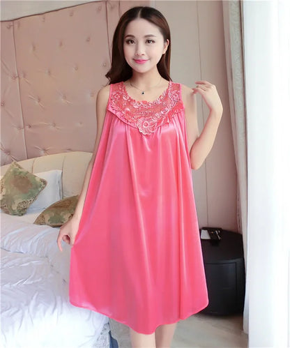 Hot Women Night Gowns Sleepwear Nightwear Long Sleeping Dress Luxury Nightgown Women Casual Night Dress Ladies Home Dressing Z79
