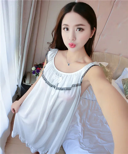 Hot Women Night Gowns Sleepwear Nightwear Long Sleeping Dress Luxury Nightgown Women Casual Night Dress Ladies Home Dressing Z79