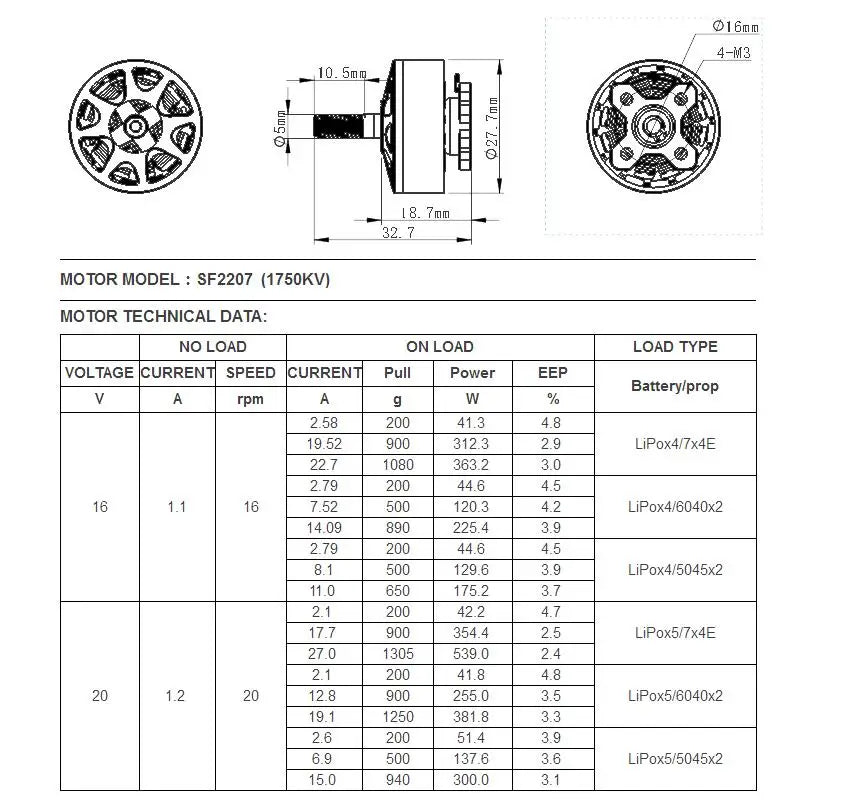 4pcs SUN FUN 2207 1750KV 2450KV 2750KV CW Thread FPV Racing Brushless Motor For RC Drone Quadcopter Spare Parts
