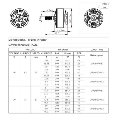 4pcs SUN FUN 2207 1750KV 2450KV 2750KV CW Thread FPV Racing Brushless Motor For RC Drone Quadcopter Spare Parts
