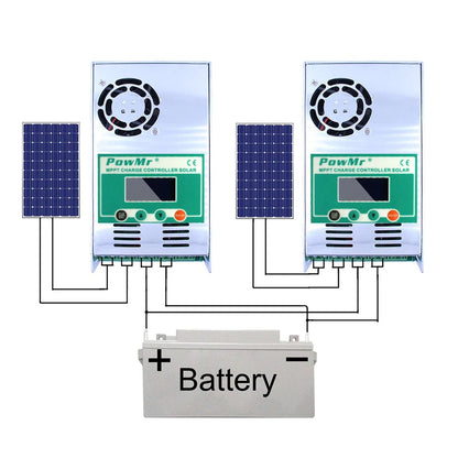 PowMr MPPT 60A Solar Charge Controller 12V 24V 36V 48V Auto Max PV 160VDC For Lead Acid Lithium Battery