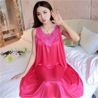 Hot Women Night Gowns Sleepwear Nightwear Long Sleeping Dress Luxury Nightgown Women Casual Night Dress Ladies Home Dressing Z79