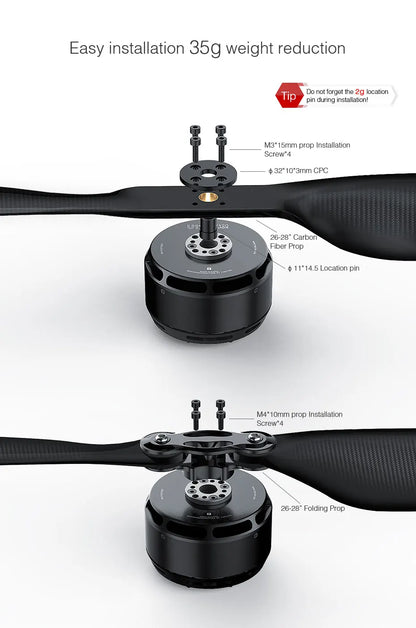 T-MOTOR U11 II KV120 UAV Motor with 14.16kg Max Thrust Brushless Motor for Heavy Lift Payload Drone Uav Vtol DIY Parts