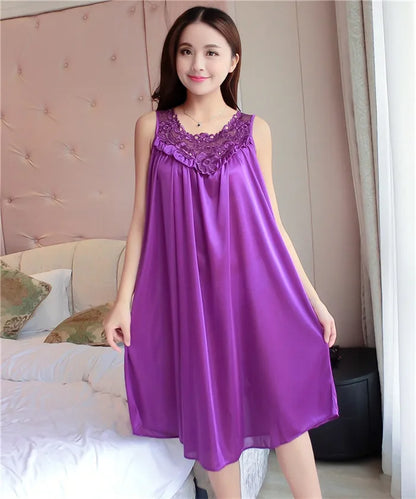 Hot Women Night Gowns Sleepwear Nightwear Long Sleeping Dress Luxury Nightgown Women Casual Night Dress Ladies Home Dressing Z79