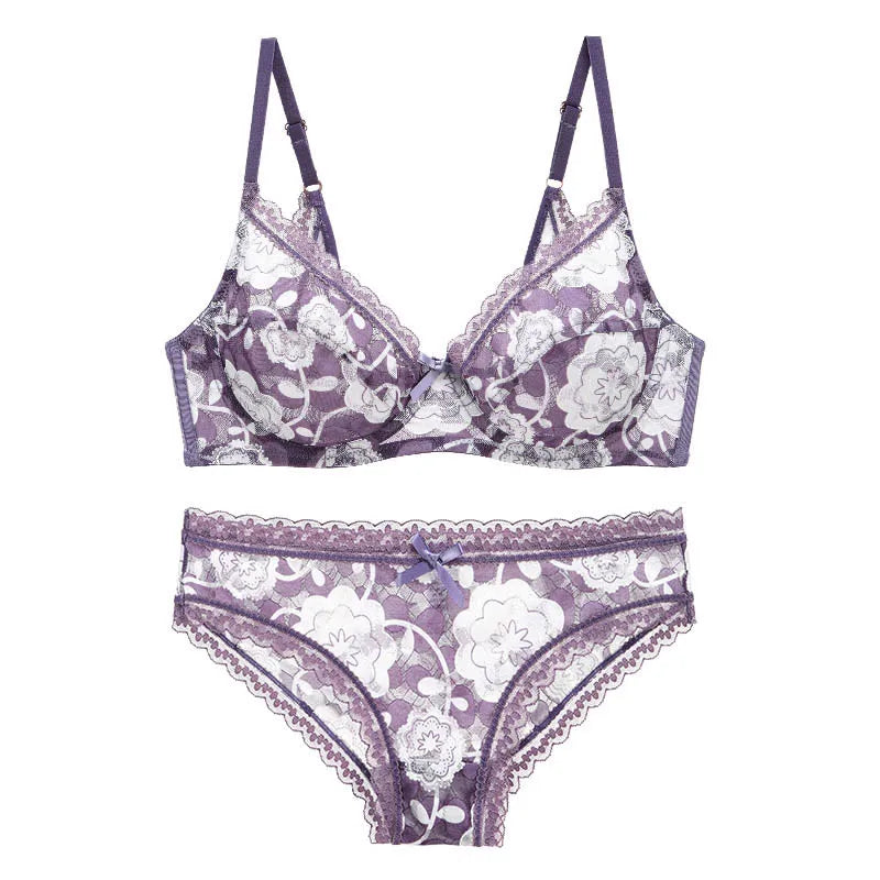 2022 New Sexy Bra Sets For Womens 34/75 36/80 38/85 40/90 42/95 BCDE Cup Large Size Lingerie Embroidery Push Up Ladies Underwear