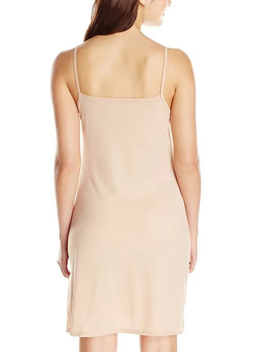 Hot selling Nightgowns women's summer women's sleep dresses solid color V-neck camisole slim fit dresses home wear Sleepshirts