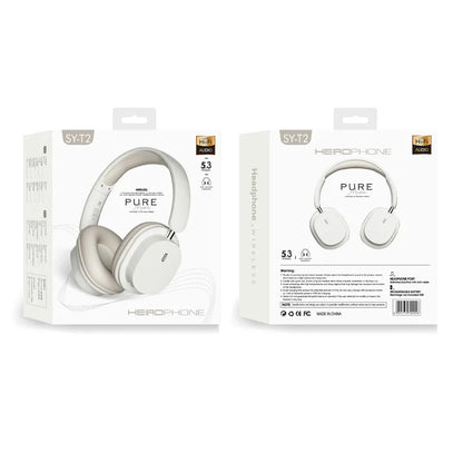 TRSYPHXM 2025 new Head mounted wireless Bluetooth earphones SYT2 large earmuffs HIFI gaming trend fashion portable earphones