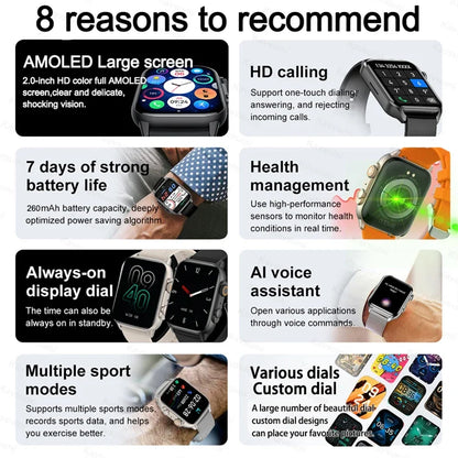 Ultra Thin Smart Watch Man Women Screen Always Display Time Sports