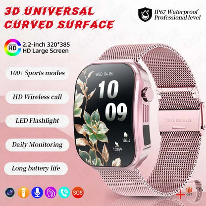 Heart Rate Waterproof Music Bluetooth Call Smartwatch