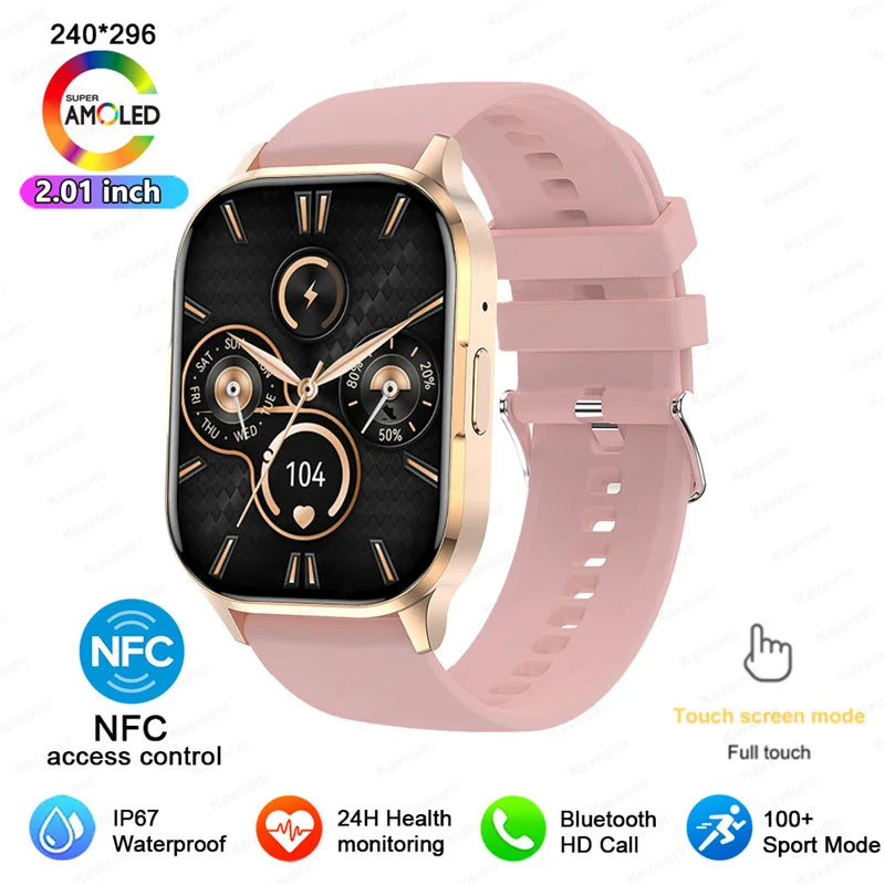 Ultra Thin Smart Watch Man Women Screen Always Display Time Sports