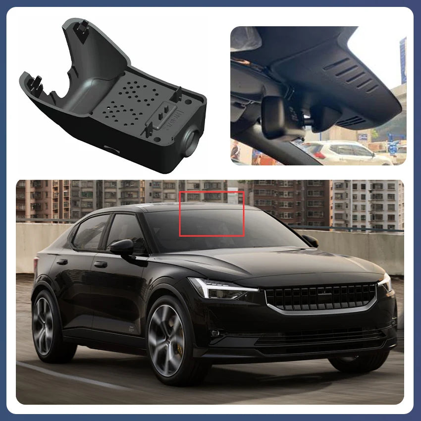 4K Dash Cam For VOLVO XC90 XC60 XC40 S90 V90 S60 V60 S80 XC70 C40 EC40, Plug and Play Dashcam Camera Wifi Car DVR For Polestar 2