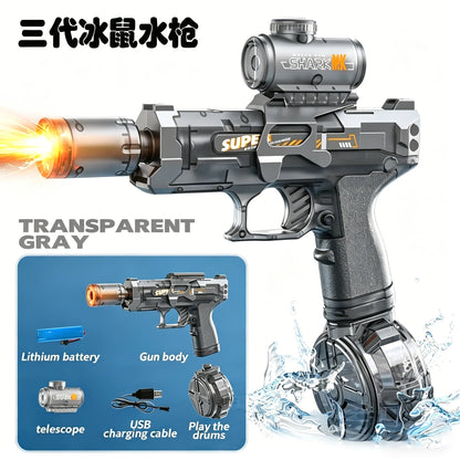 Electric Water Gun Toy Kids Water Squirt Gun High-speed Powerful Shooting Water Gun Toys Outdoor Beach Swim Pool Shooting Game
