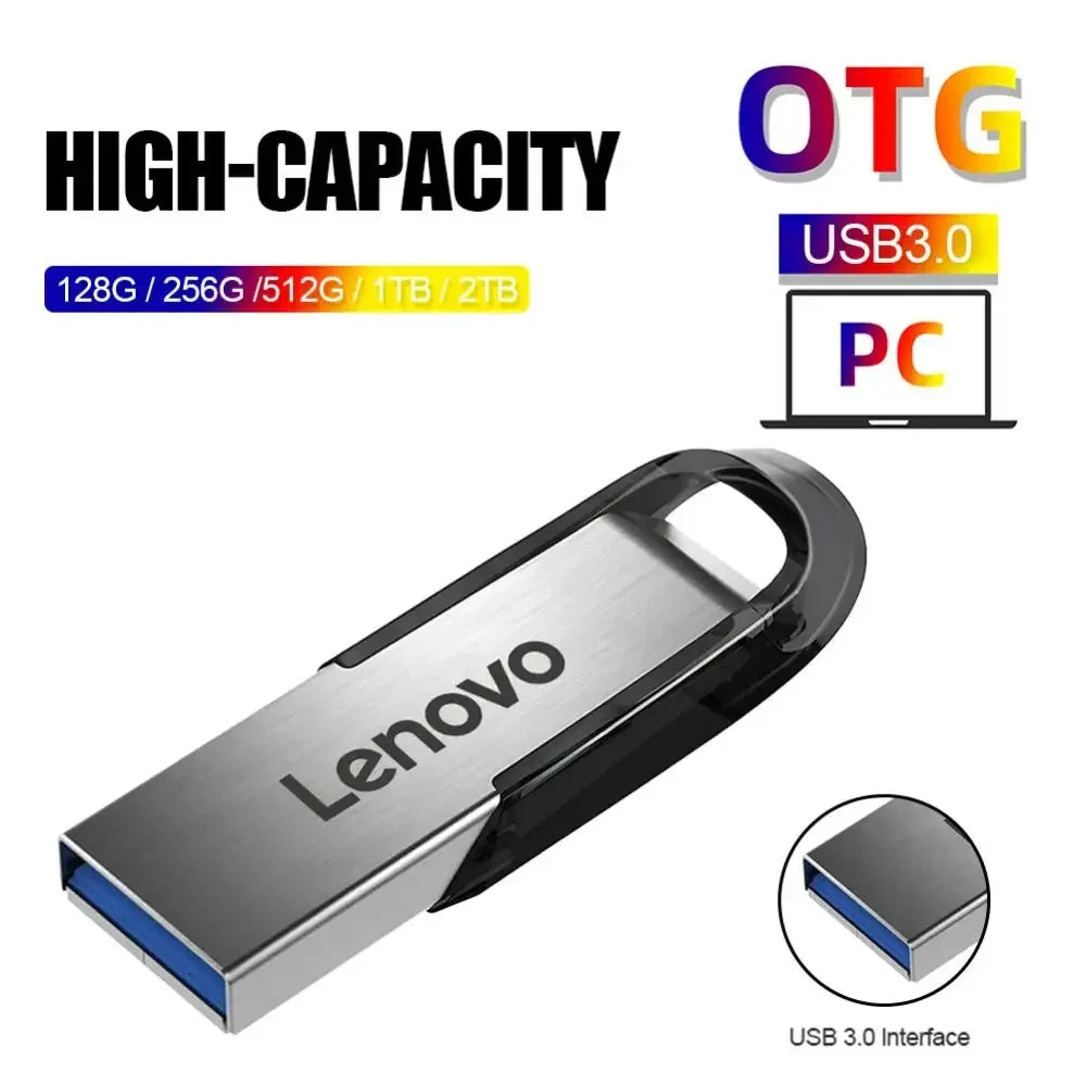 High Speed Pendrive USB Flash Drive Metal U Disk 128GB 256GBType-C Memory Stick 512GB Waterproof Storage PC Phone Data Transfer