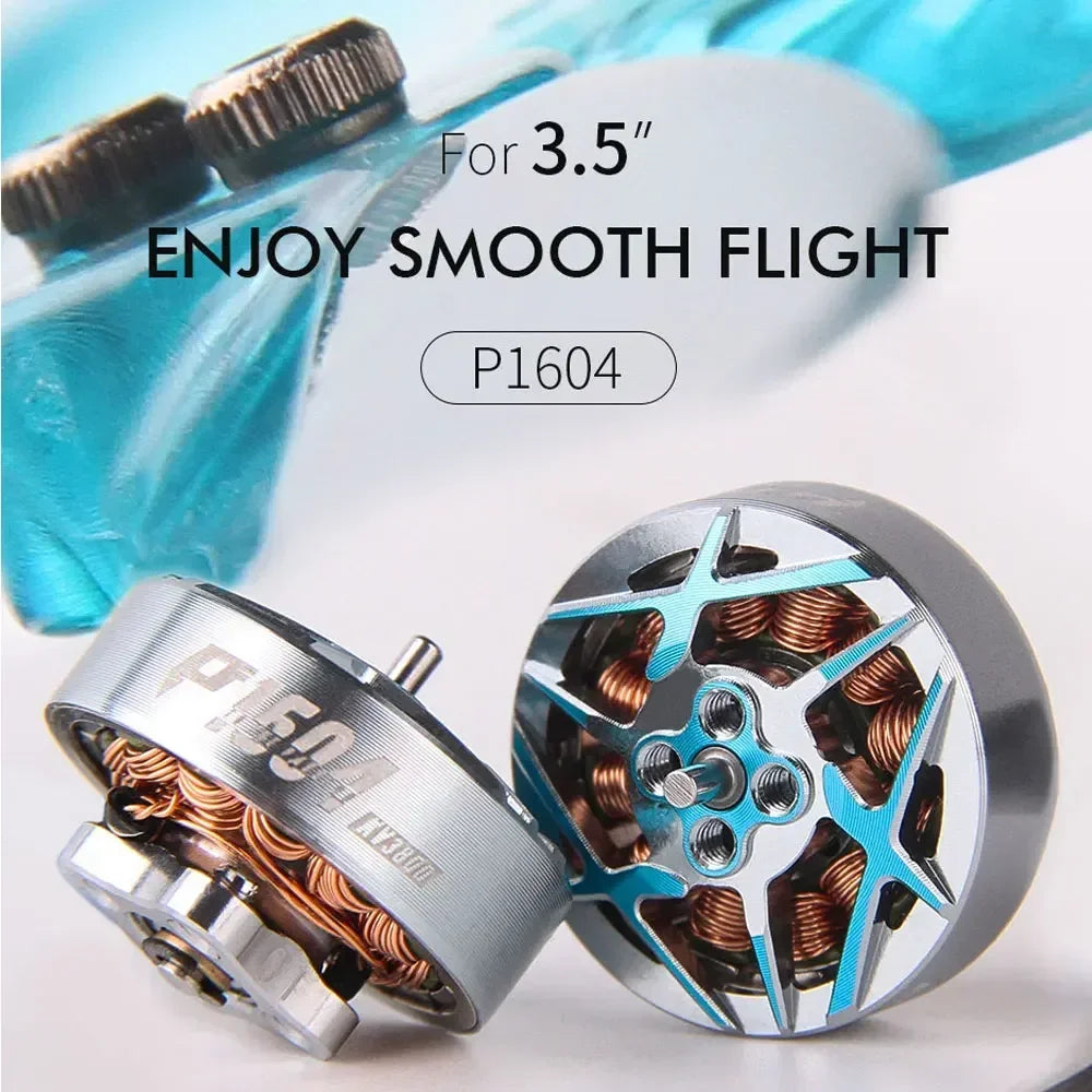 T-MOTOR P1604 KV2850 6S / KV3800 4S Brushless Motor 2mm Shaft for 3.5" Sub250g FPV Racing Drone - Lightweight Freestyle Build