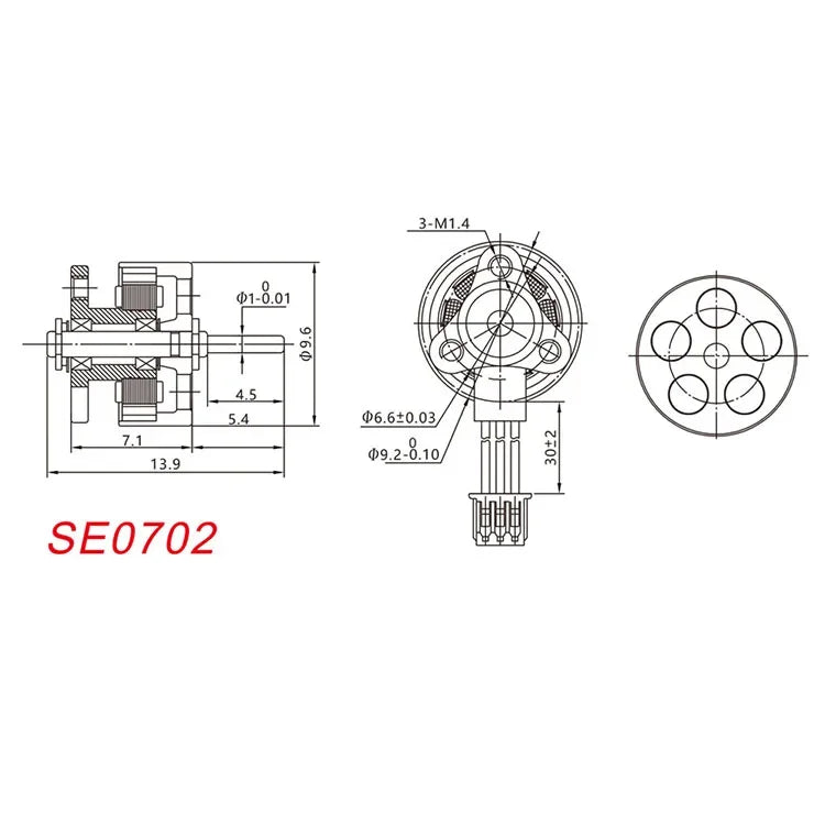 HappyModel SE0702 23000KV 26000KV 28000KV 1S Brushless Motor  for RC FPV Racing Freestyle 65mm 75mm Tinywhoop Mobula6 ELRS Drone