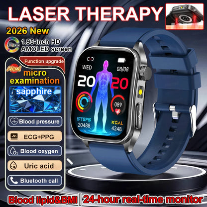 2026 New Smart Watch laser therapy health conditioning Blood oxygen