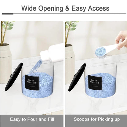 3+1 Pack Laundry Pods Containers & Dryer Sheet Holder & Laundry Detergent Dispenser, Laundry Room Organization and Storage Jars