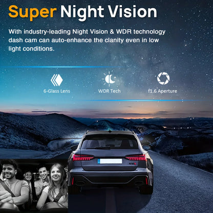 Dual Lens Car DVR FHD 1920*1080P Dash Camera Cabin Dashcam Vehicle Video Dash Cam Drive Recorder Interior Mini Dvrs Black Box