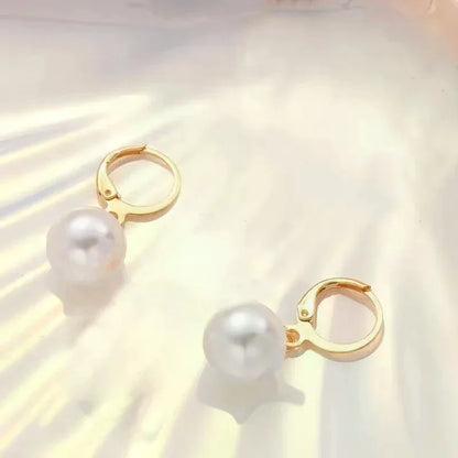 2 Pieces Of Round Pearl Jewelry Set, Earrings, Pendants, Necklaces, Ladies' Exquisite And Fashionable Wedding Jewelry Set,Gifts