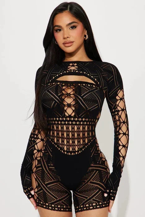 HOT Sexy Lingerie Babydoll baby doll minidress long sleeve Underwear Sleepwear Best Nightgown toy Sleepwear garment hot dress