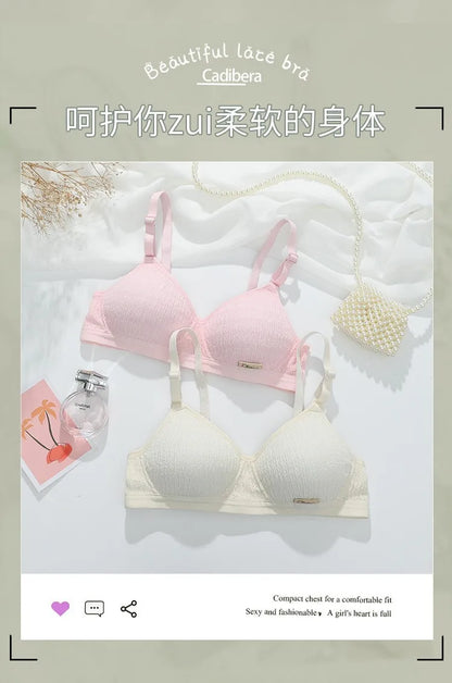Women Bra Set Sport Lingerie Non-Wire Bralette Top Sexy Low Waist Panties Female Seamless Underwear Set Sleep Intimates