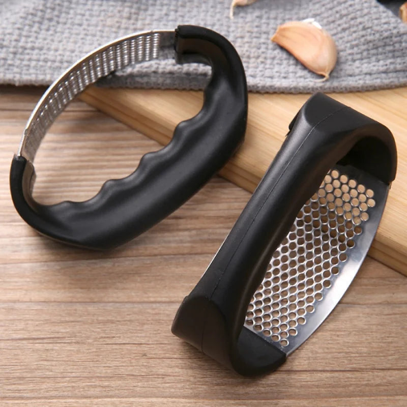 1One Stainless Steel Garlic Press Manual Garlic Press Household Kitchen Multi-Function Mashed Potatoes Olecranon Mud Pressing To