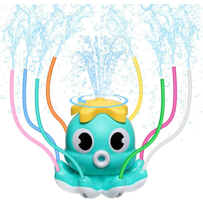 Water Spray Toy Hydrant Sprinkler Outdoor Backyard Garden Water Toys Summer Yard Cartoon Splash Sprinkler Baby Bath Toy for Kids
