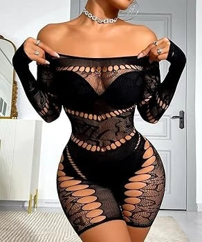HOT Sexy Lingerie Babydoll baby doll minidress long sleeve Underwear Sleepwear Best Nightgown toy Sleepwear garment hot dress