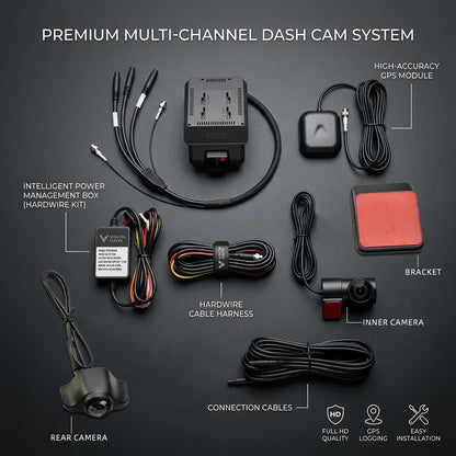 3 Cameras 4G LTE Dash Cam GPS Surveillance Full HD 1080P Car Video Recorder Night Vision 24 hour Remote Monitor DVR WiFi Hotspot