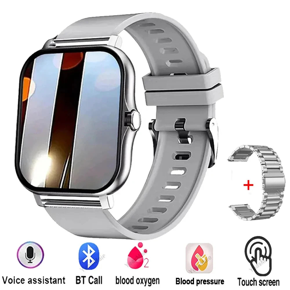Android/IOS Phone Wireless Call AI Voice Assistant Multi Sport Modes Watch Waterproof Men Women Gift