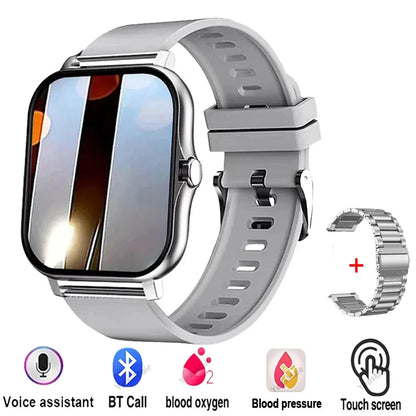Android/IOS Phone Wireless Call AI Voice Assistant Multi Sport Modes Watch Waterproof Men Women Gift