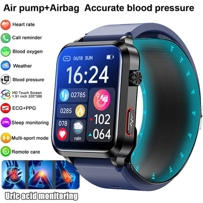 2026 New Airbag Smart Watch man air Pump ECG True Accurately Blood Pressure