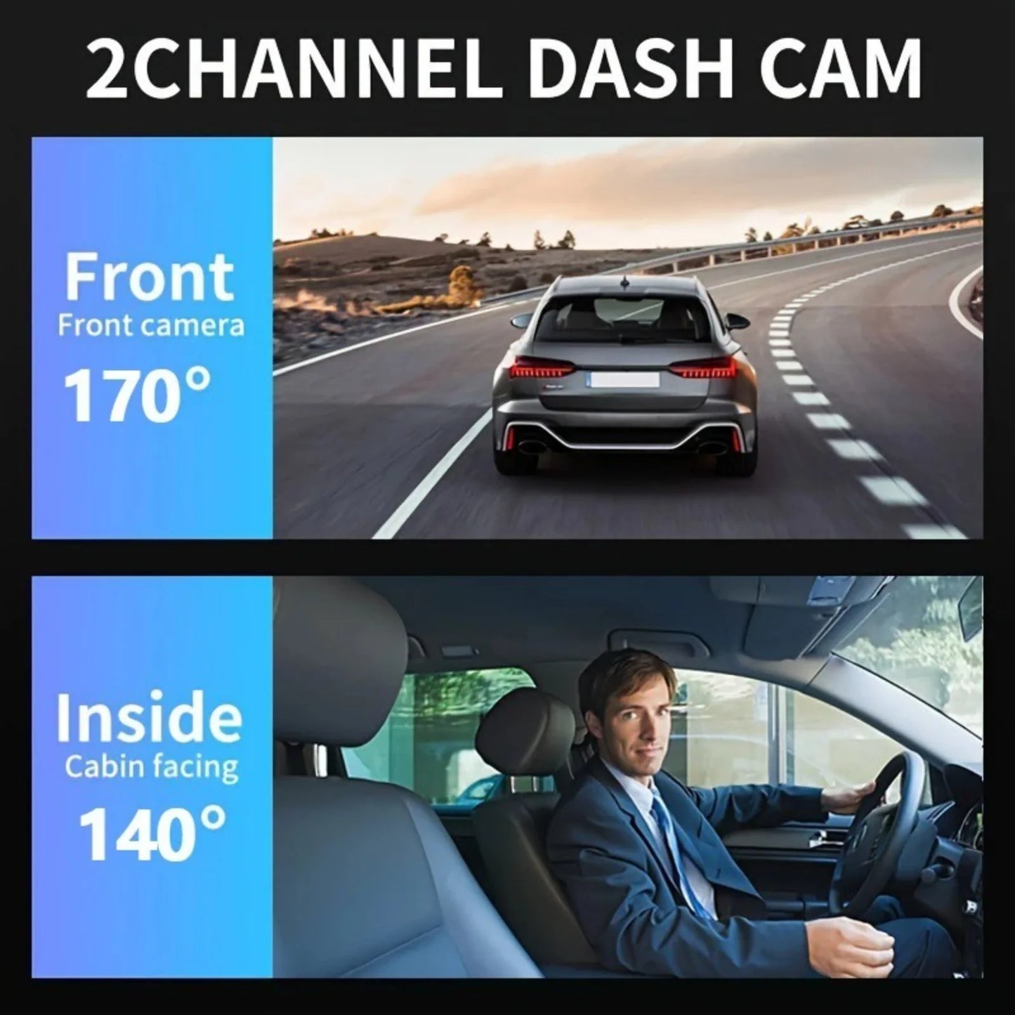 Dual Lens Car DVR FHD 1920*1080P Dash Camera Cabin Dashcam Vehicle Video Dash Cam Drive Recorder Interior Mini Dvrs Black Box