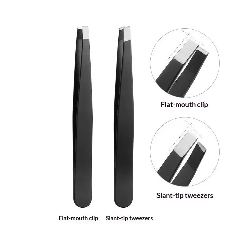 1/2Pcs Professional Grooming Eyebrow Tweezers Set Fine Hair Removal Splinter Remover for Salon Home Beauty Use