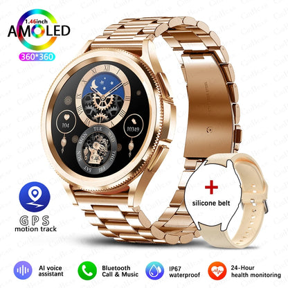 Men's Outdoor Sports 100+ Sport Modes IP68 Waterproof Watch AMOELD HD Screen Smartwatch