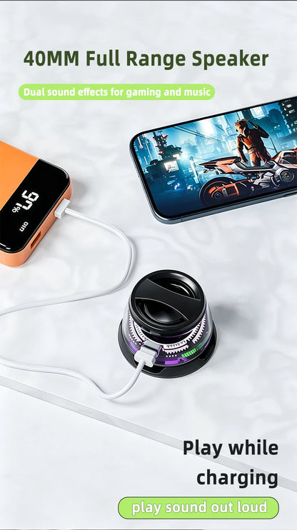 Magnetic phone magnetic bathroom waterproof Bluetooth speaker mini portable subwoofer phone holder 2-in-1