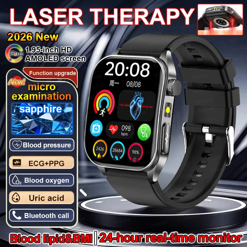2026 New Smart Watch laser therapy health conditioning Blood oxygen