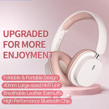 TRSYPHXM 2025 new Head mounted wireless Bluetooth earphones SYT2 large earmuffs HIFI gaming trend fashion portable earphones
