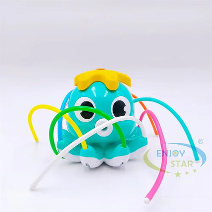 Water Spray Toy Hydrant Sprinkler Outdoor Backyard Garden Water Toys Summer Yard Cartoon Splash Sprinkler Baby Bath Toy for Kids