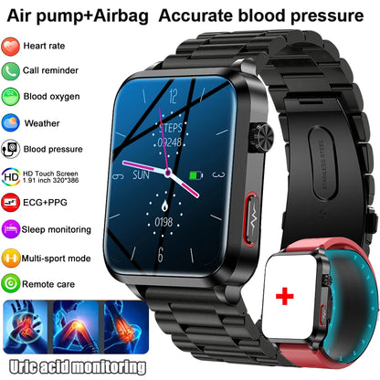 2026 New Airbag Smart Watch man air Pump ECG True Accurately Blood Pressure