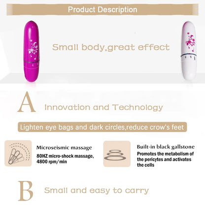 Eye Care Beauty Instrument Remove Wrinkle Dark Circles Puffiness Anti-aging  Mini Electric Portable Eyes Vibration Massager