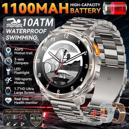 10ATM Waterproof Military Grade Sports Outdoor Smartwatches