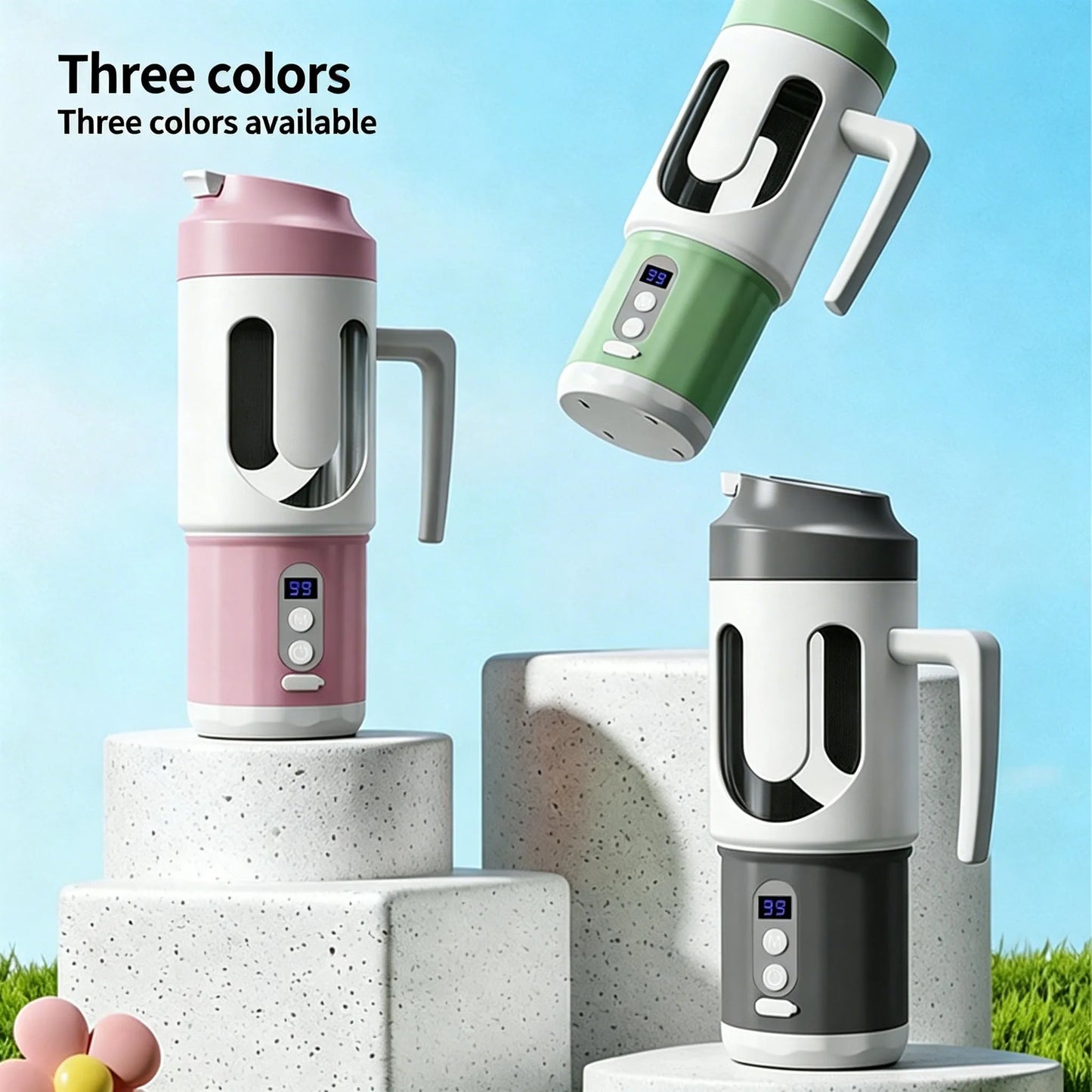 Dual Blades Wireless USB Rechargeable Portable Juicer Cup Multifunctional Fruit Vegetable Blender for Watermelon Fresh Juic