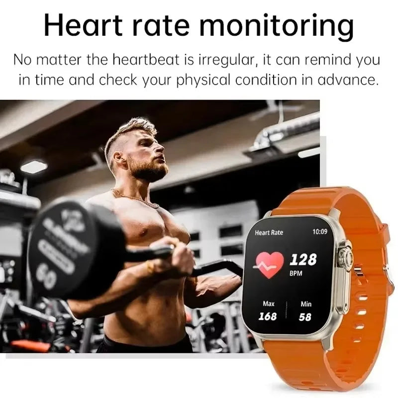 New Smartwatch Men 49mm Series 8 2.3"AMOLED Screen NFC Compass Waterproof For Apple Watch