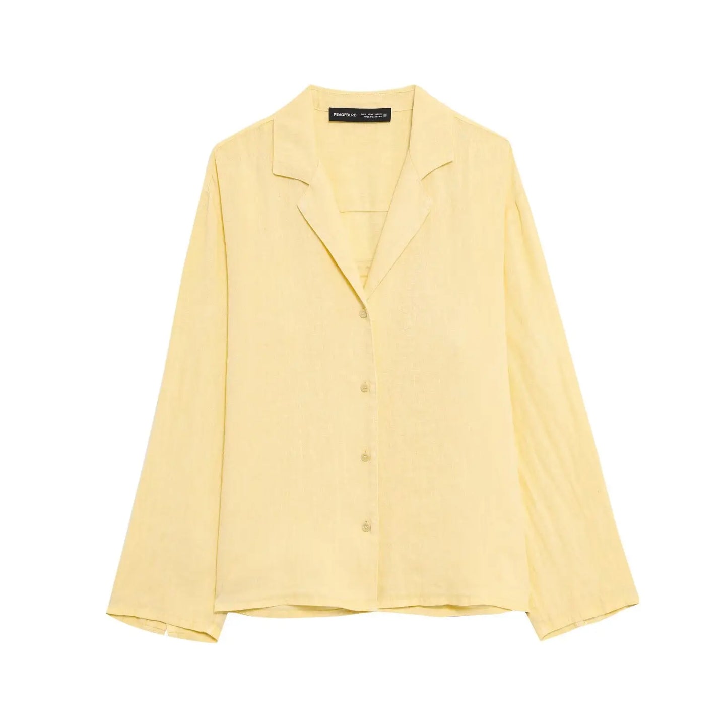 HH Women Casual Shorts Suit Lapel Single-Breasted Long Sleeves Shirt Top+Summer Elastic Waist Pocket Design Elegant Shorts