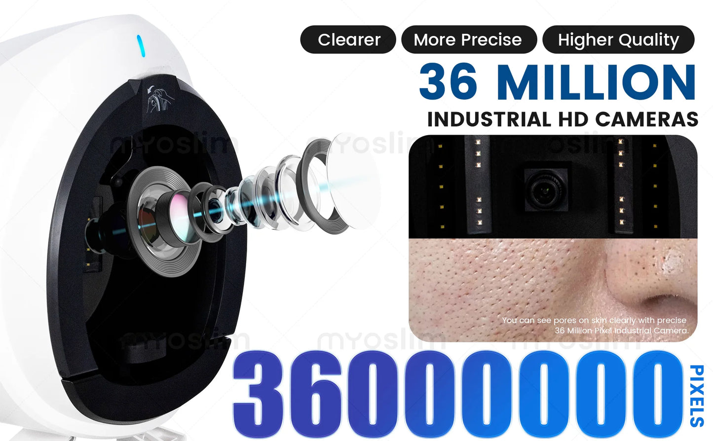 AISIA Q1 3D AI Facial Skin Analyzer Detection Skin Problem Diagnosis 8 Spectrum Professional Analysis Beauty Salon Equipment